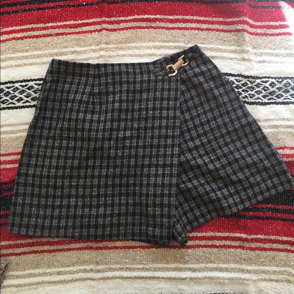 Plaid Skort